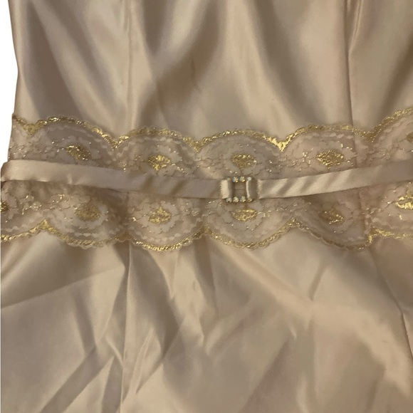 VINTAGE GUNNE SAXE Champagne Gold sleeveless short dress- NWT - Picture 8 of 11